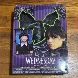 Kids Black Cat Ear Wig Costume